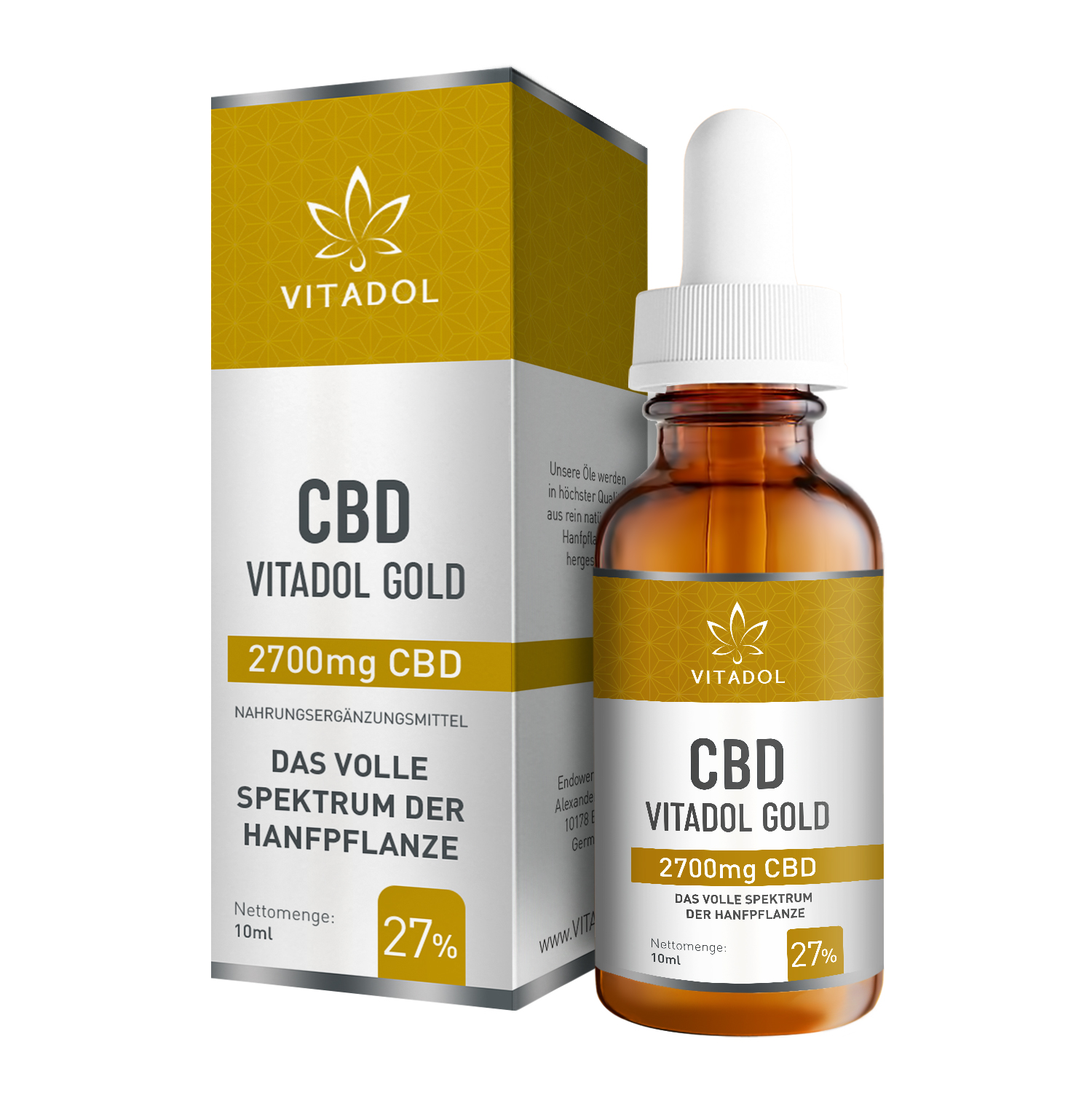 Vitadol Gold 27 % - Bio - Vegan – 10ml